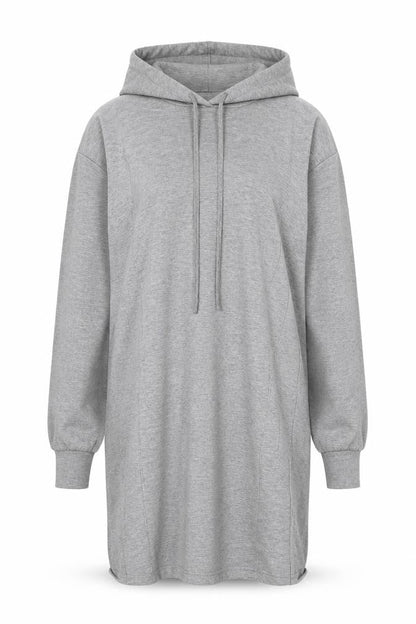 Front view of Zaful women’s grey pullover hoodie, size UK 8