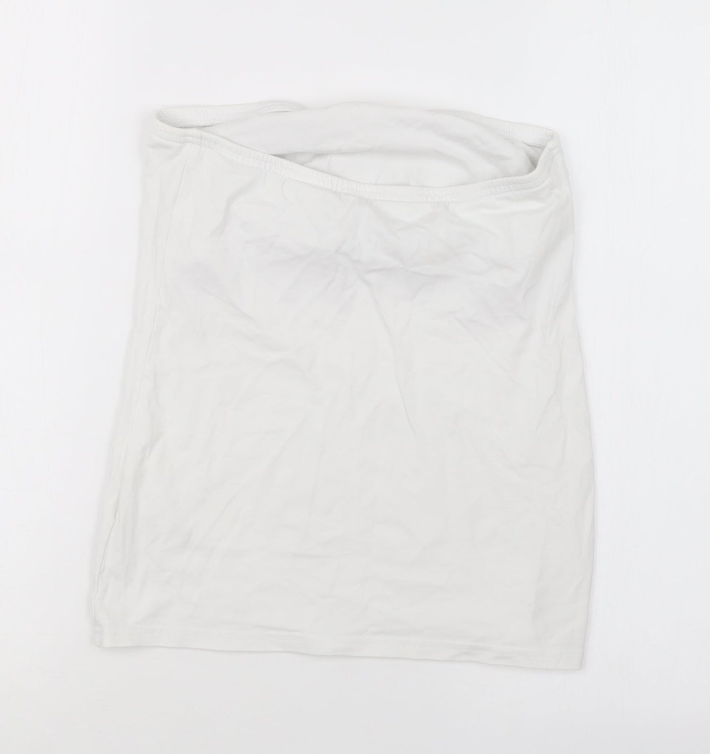 Womens UK Size M New Look White Basic T-Shirt