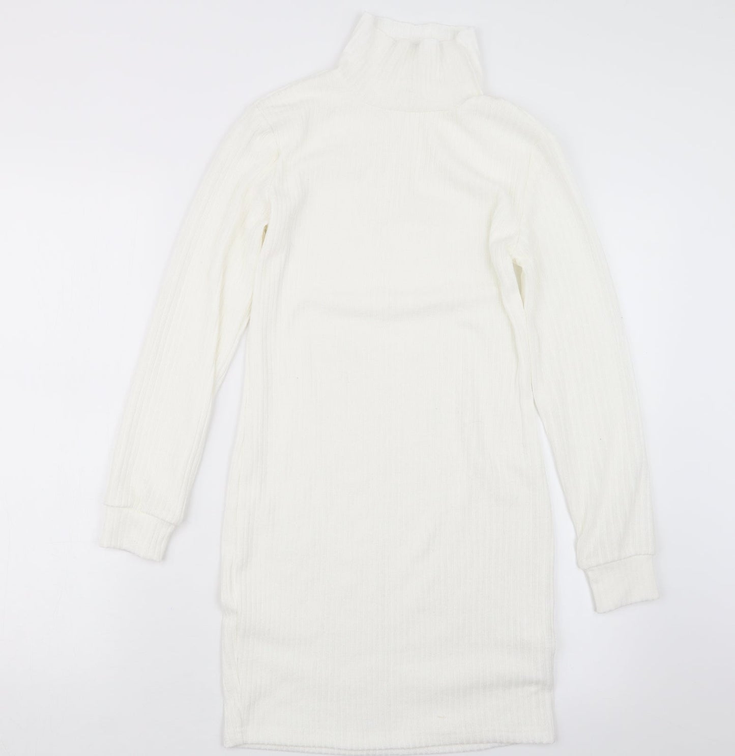 Womens UK Size M Preworn White Pullover Jumper