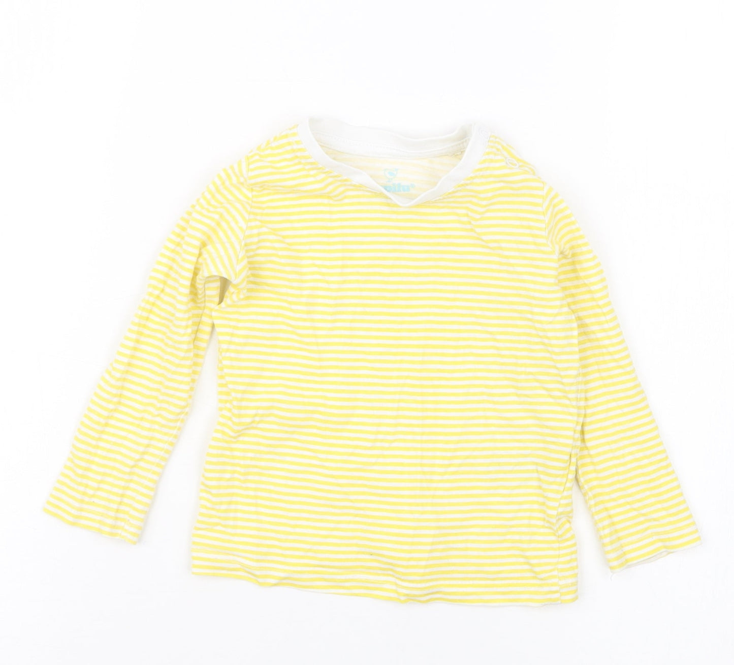 Lupilu Baby Yellow Striped  Basic T-Shirt Size 6-9 Months