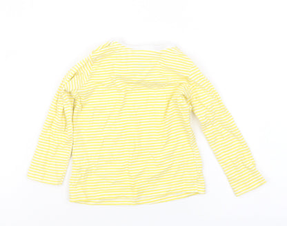 Lupilu Baby Yellow Striped  Basic T-Shirt Size 6-9 Months