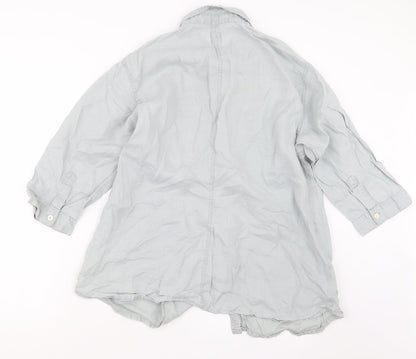 DIDI Womens Grey   Basic Button-Up Size S