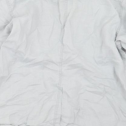 DIDI Womens Grey   Basic Button-Up Size S