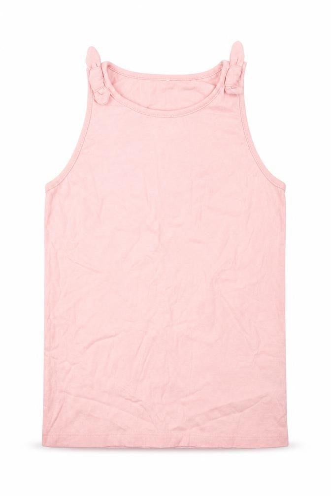 Front view of George girls’ pink basic t-shirt, size 12-13, years