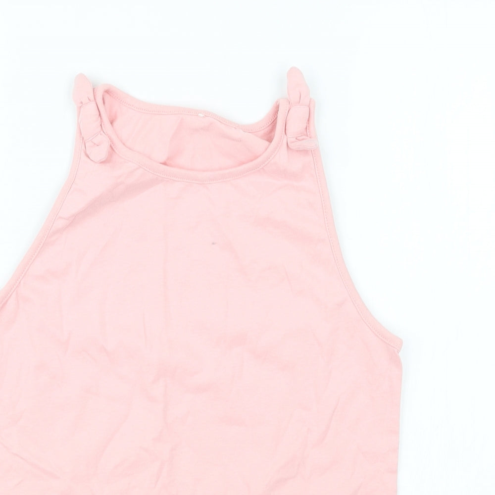 George Girls Pink   Basic T-Shirt Size 12-13 Years