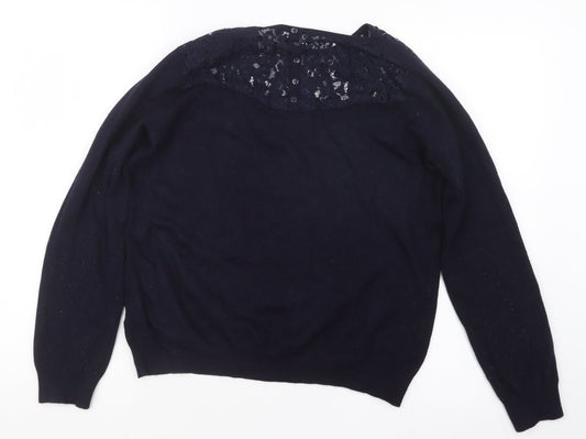 La Redoute Womens Blue  Knit Pullover Jumper Size 18