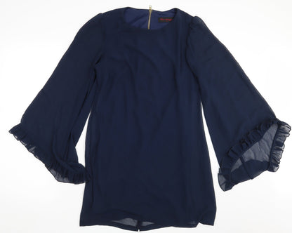 Miss Selfridge Womens Blue   A-Line  Size 10