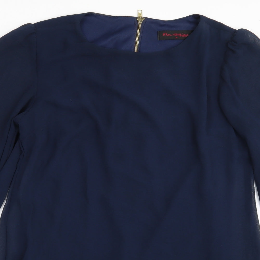 Miss Selfridge Womens Blue   A-Line  Size 10