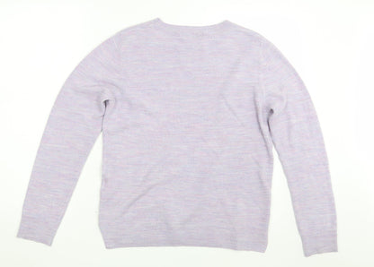Womens UK Size 12 M&S Purple Pullover Jumper