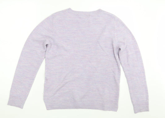 Womens UK Size 12 M&S Purple Pullover Jumper