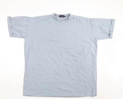Womens UK Size 10 PRETTYLITTLETHING Blue Basic T-Shirt