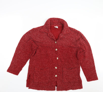 Classics  Womens Red   Jacket Blazer Size 12