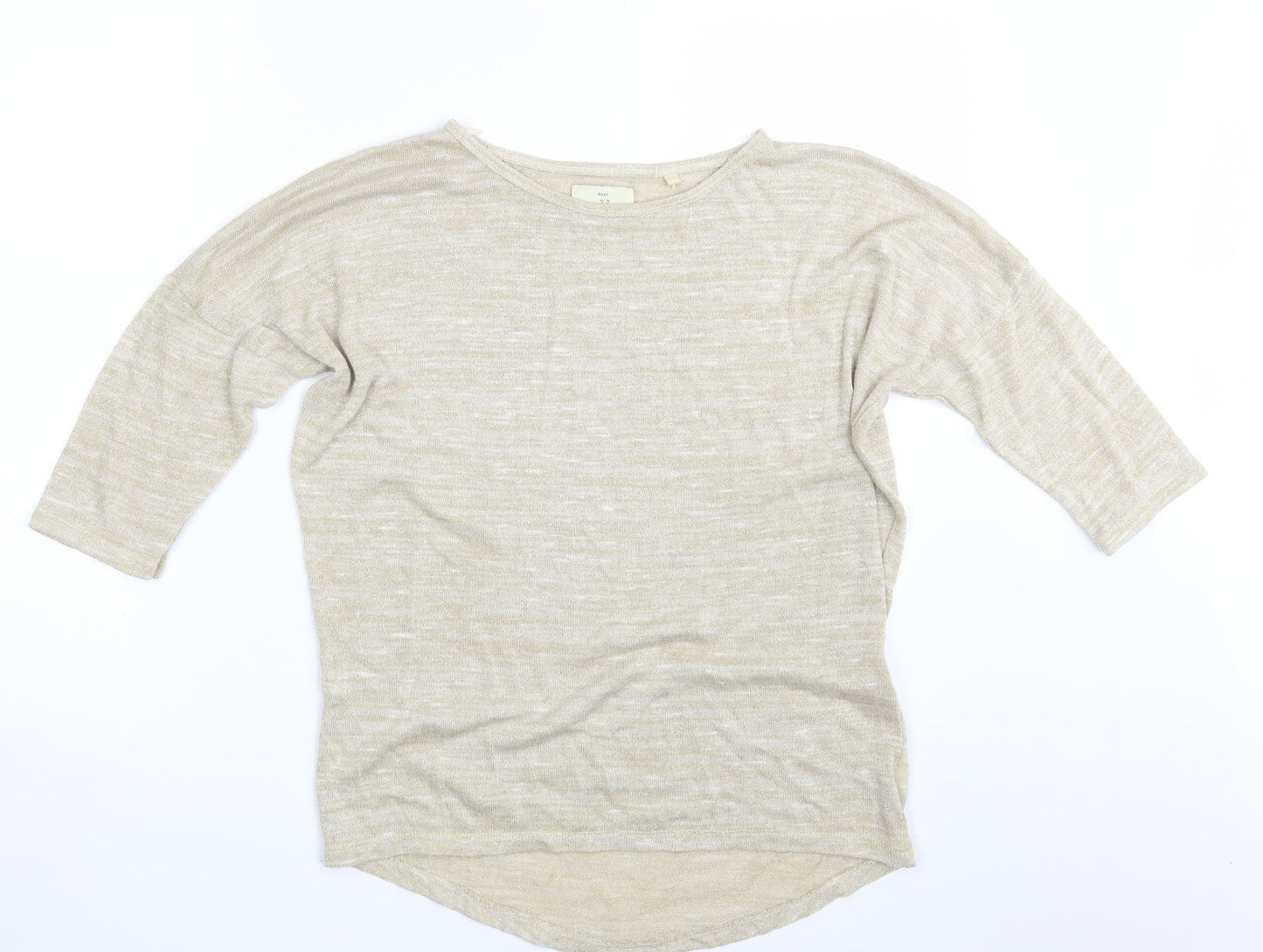 Womens UK Size 10 NEXT Gold Pullover Sweatshirt