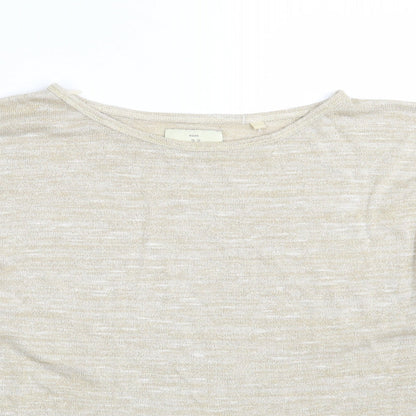 Womens UK Size 10 NEXT Gold Pullover Sweatshirt