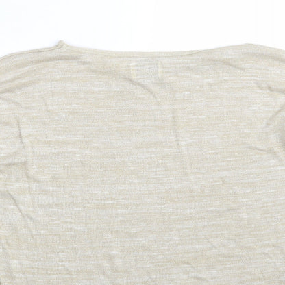 Womens UK Size 10 NEXT Gold Pullover Sweatshirt