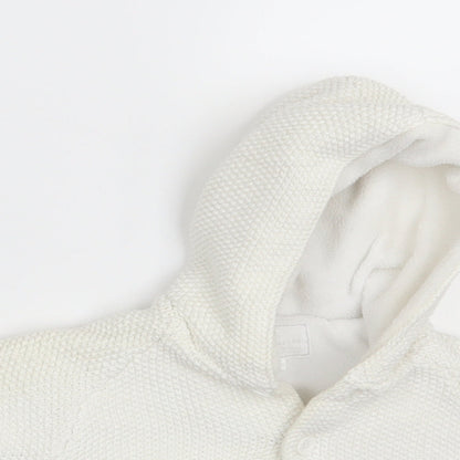 Close-up detail of Next Baby White Jacket, size 3-6, Months