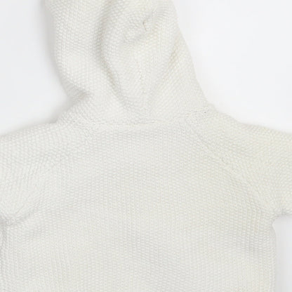Brand and care label for Next Baby White Jacket, size 3-6, Months
