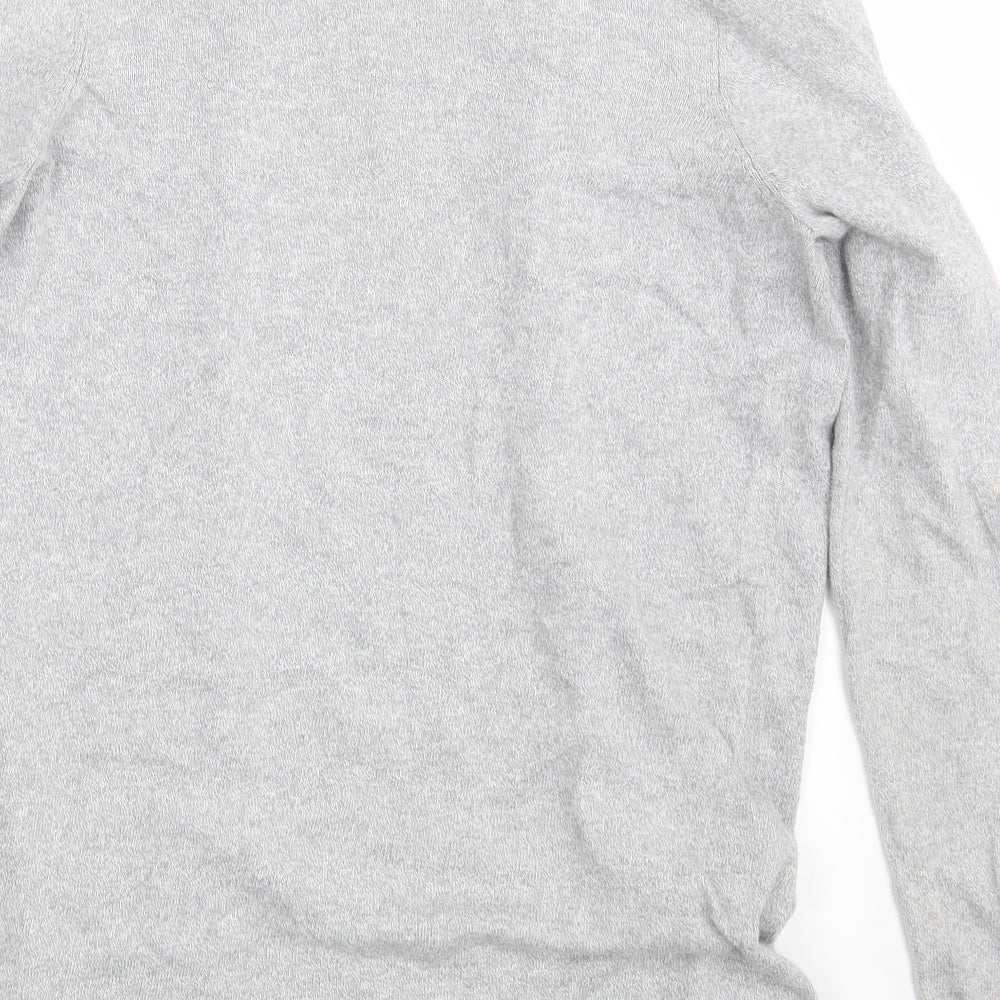 Womens UK Size 10 New Look Grey Wrap Jumper
