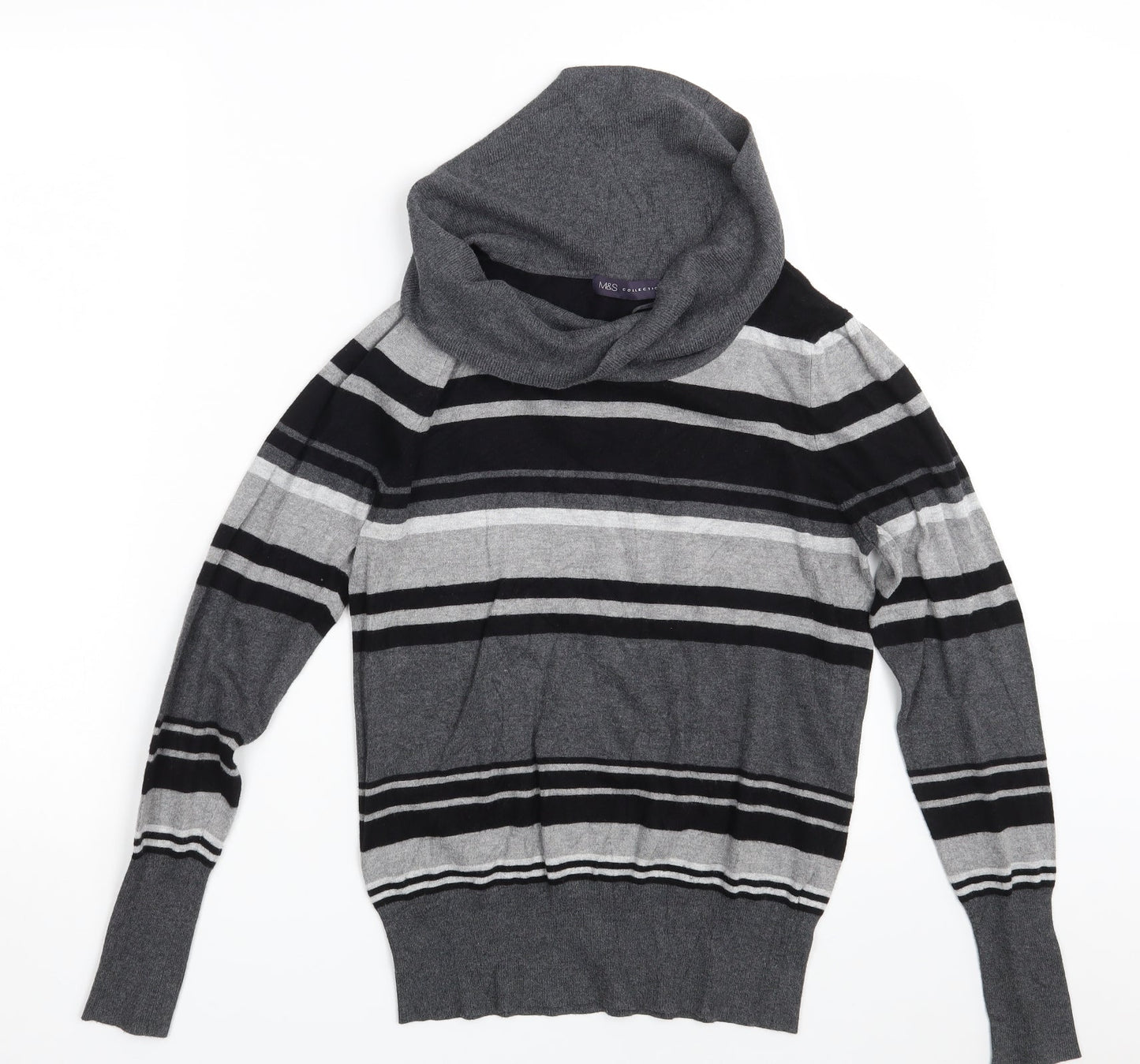 Womens UK Size 12 M&S Grey Pullover Jumper