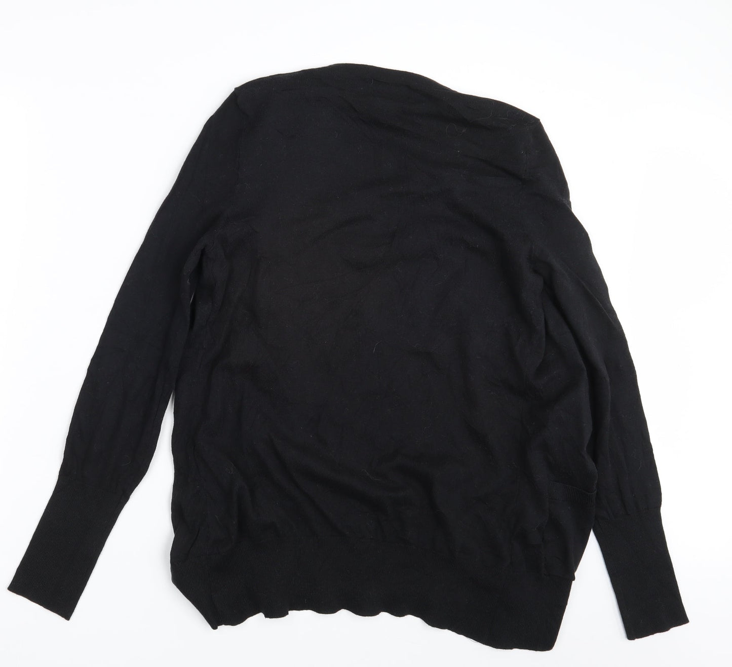 Womens UK Size 12 NEXT Black Wrap Jumper