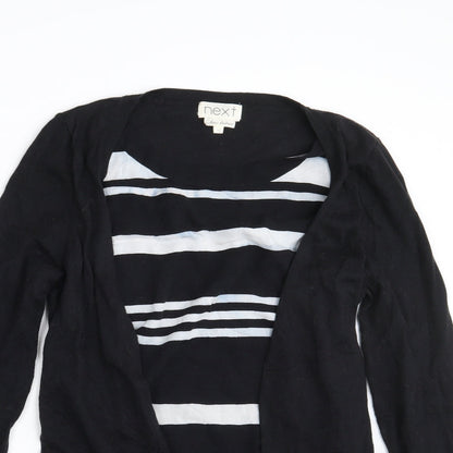 Womens UK Size 12 NEXT Black Wrap Jumper