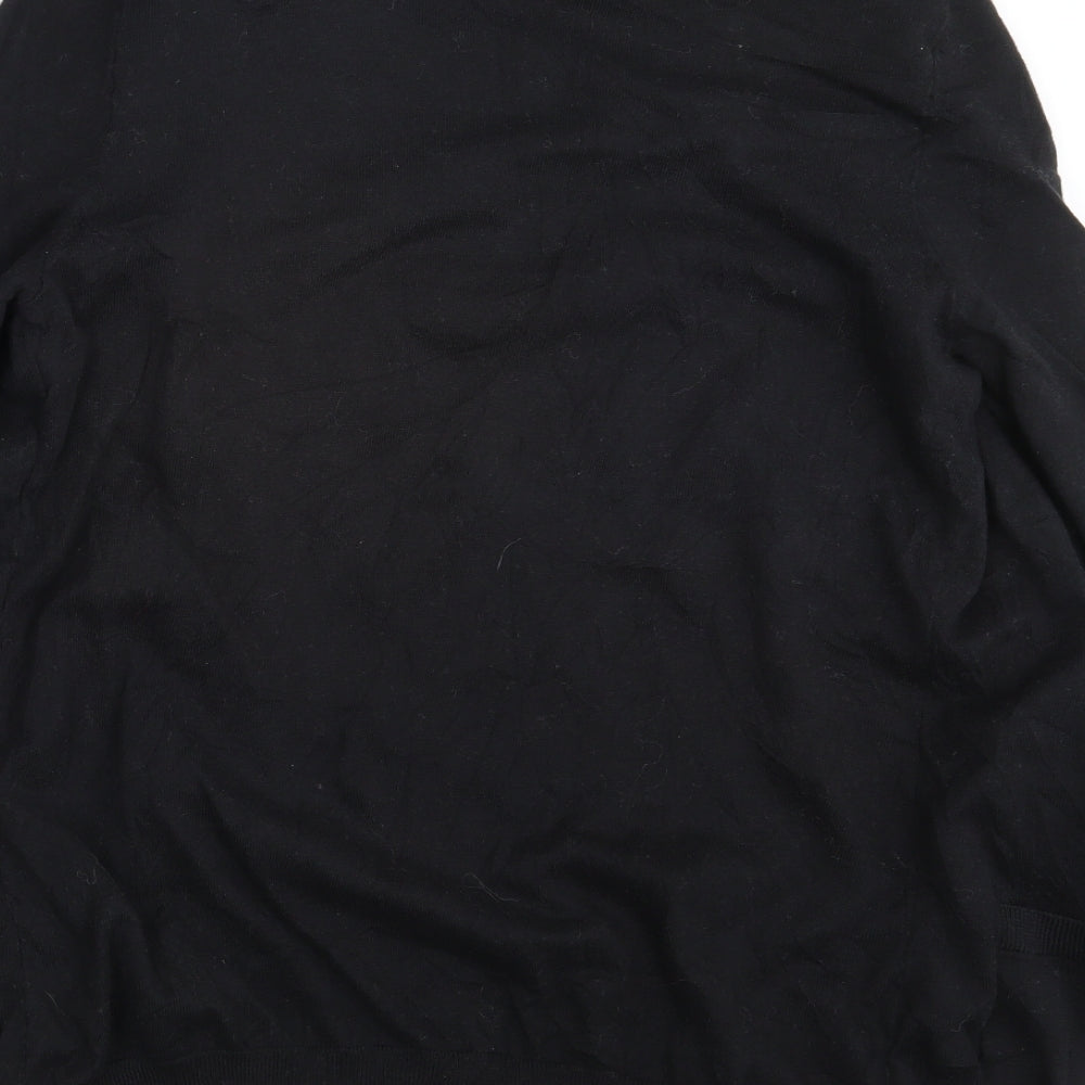 Womens UK Size 12 NEXT Black Wrap Jumper