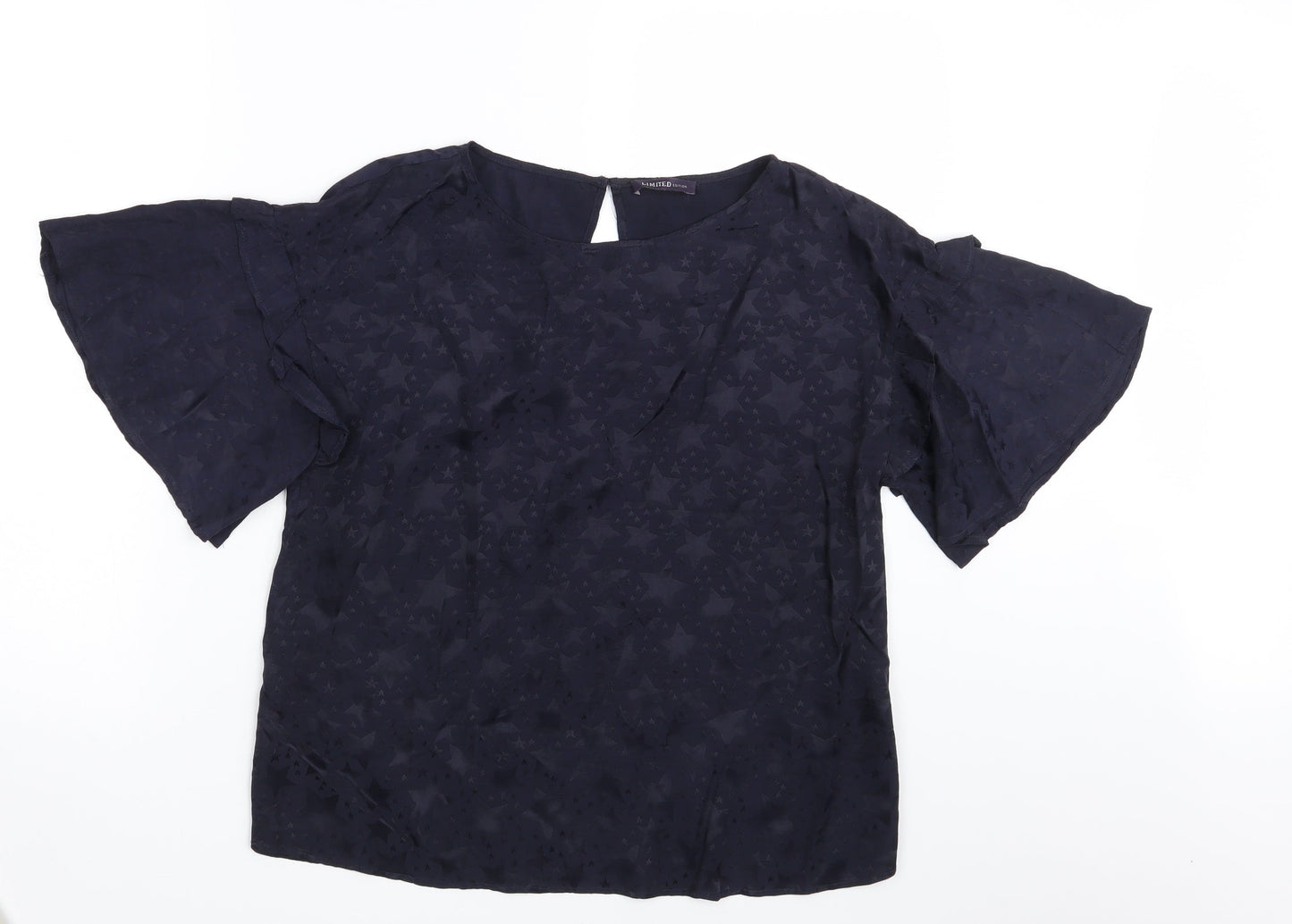 Womens UK Size 12 M&S Blue Basic Blouse