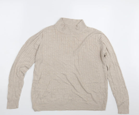 Classic Womens Beige   Pullover Jumper One Size
