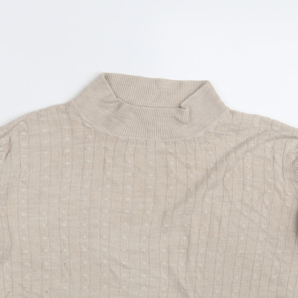 Classic Womens Beige   Pullover Jumper One Size