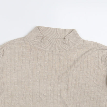 Classic Womens Beige   Pullover Jumper One Size