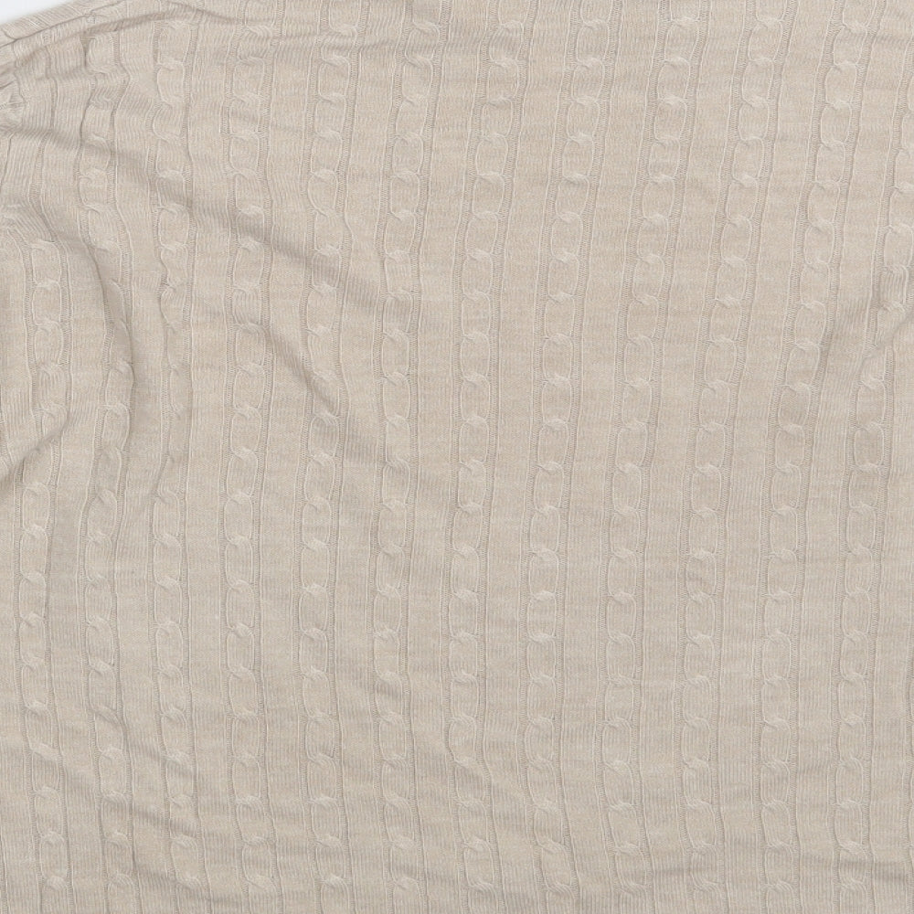 Classic Womens Beige   Pullover Jumper One Size