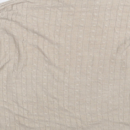 Classic Womens Beige   Pullover Jumper One Size