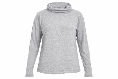 Front view of Atmosphere women’s grey pullover sweatshirt, size UK 16