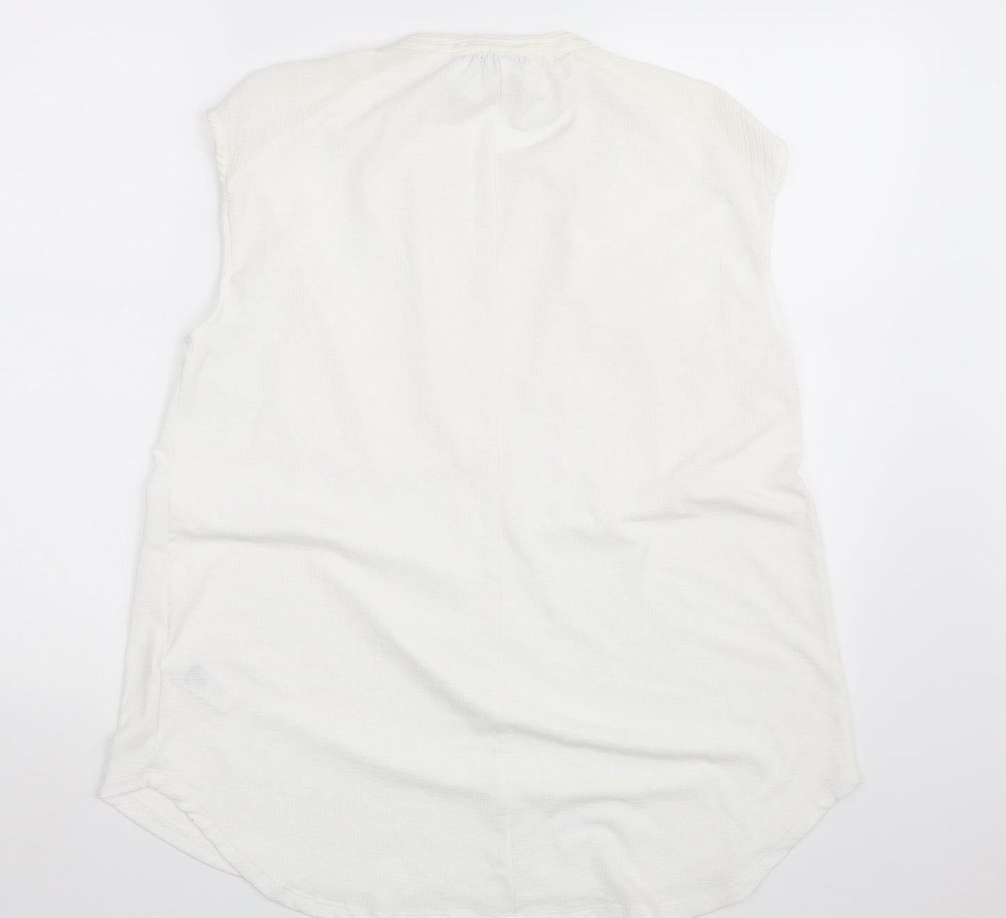 Womens UK Size 14 NEXT Ivory Basic Blouse