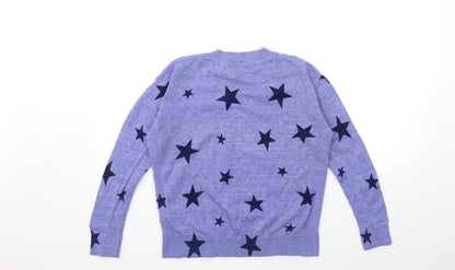 Womens UK Size XS Marks and Spencer Blue Pullover Jumper