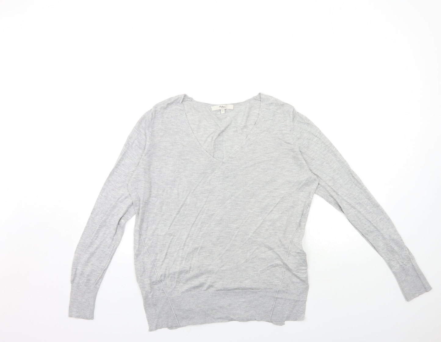 Womens UK Size 10 NEXT Grey Pullover Jumper