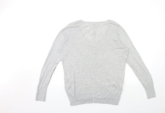 Womens UK Size 10 NEXT Grey Pullover Jumper