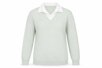 Bonmarché Womens Green Knit Pullover Jumper Size 12
