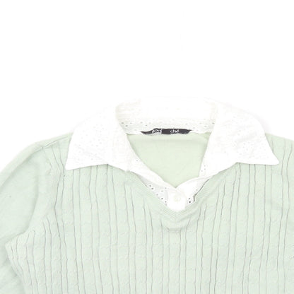 Womens UK Size 12 Bonmarché Green Pullover Jumper