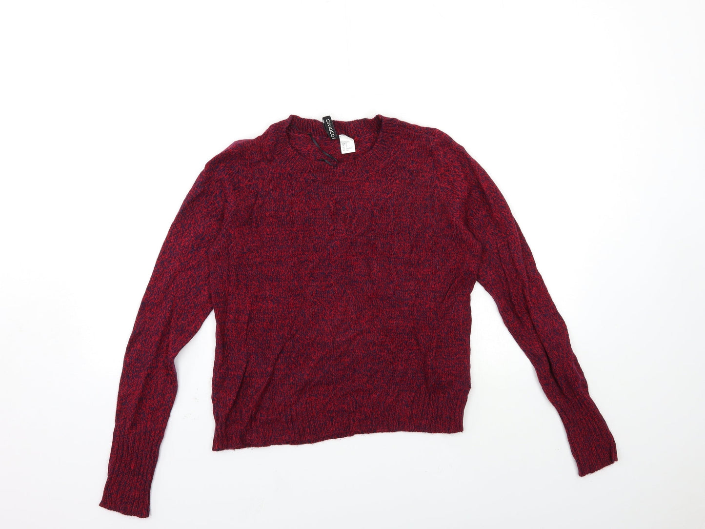 Womens UK Size S H&M Red Pullover Jumper