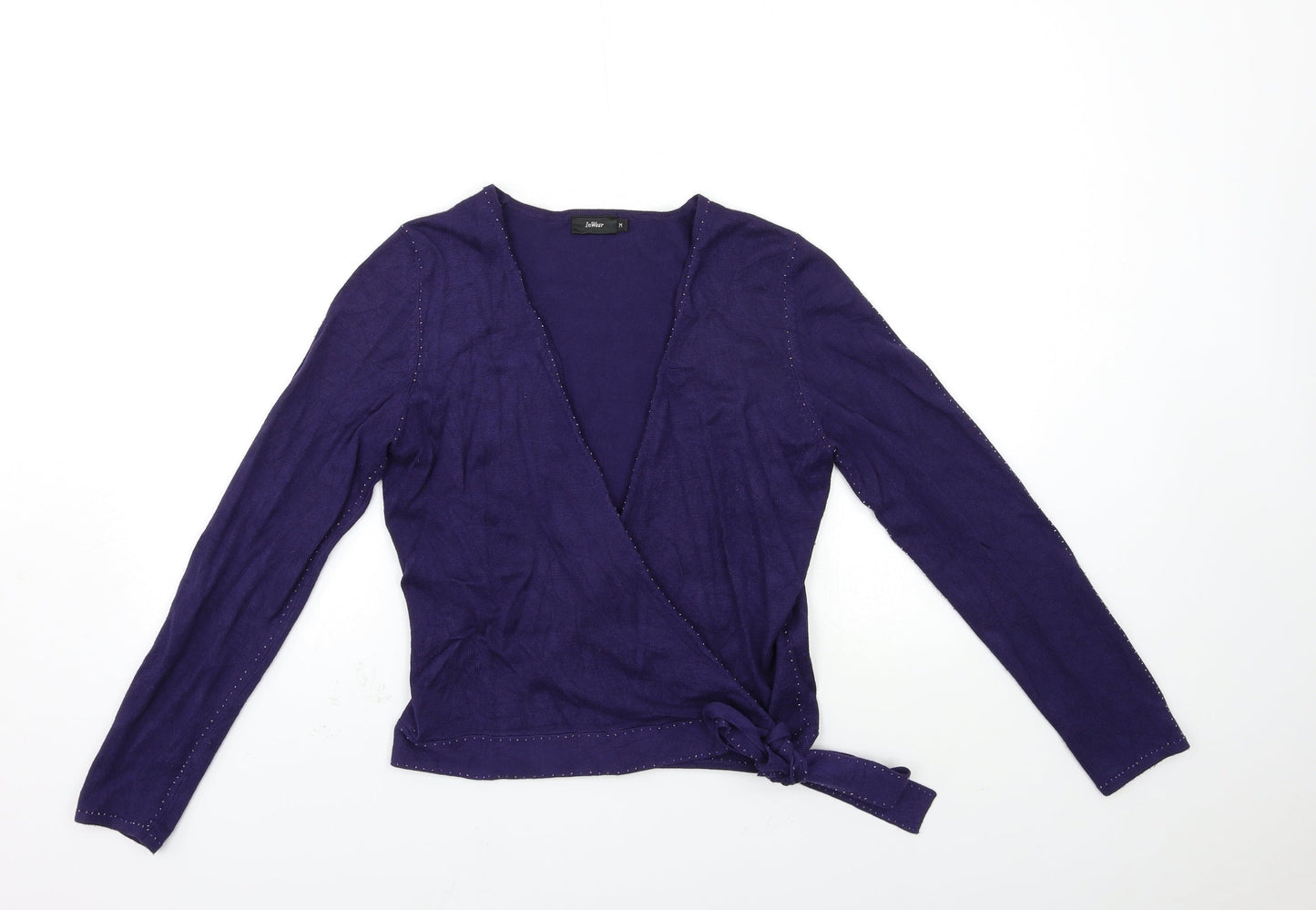 Womens UK Size M inwear Blue Cardigan Jumper