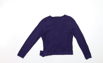 Womens UK Size M inwear Blue Cardigan Jumper
