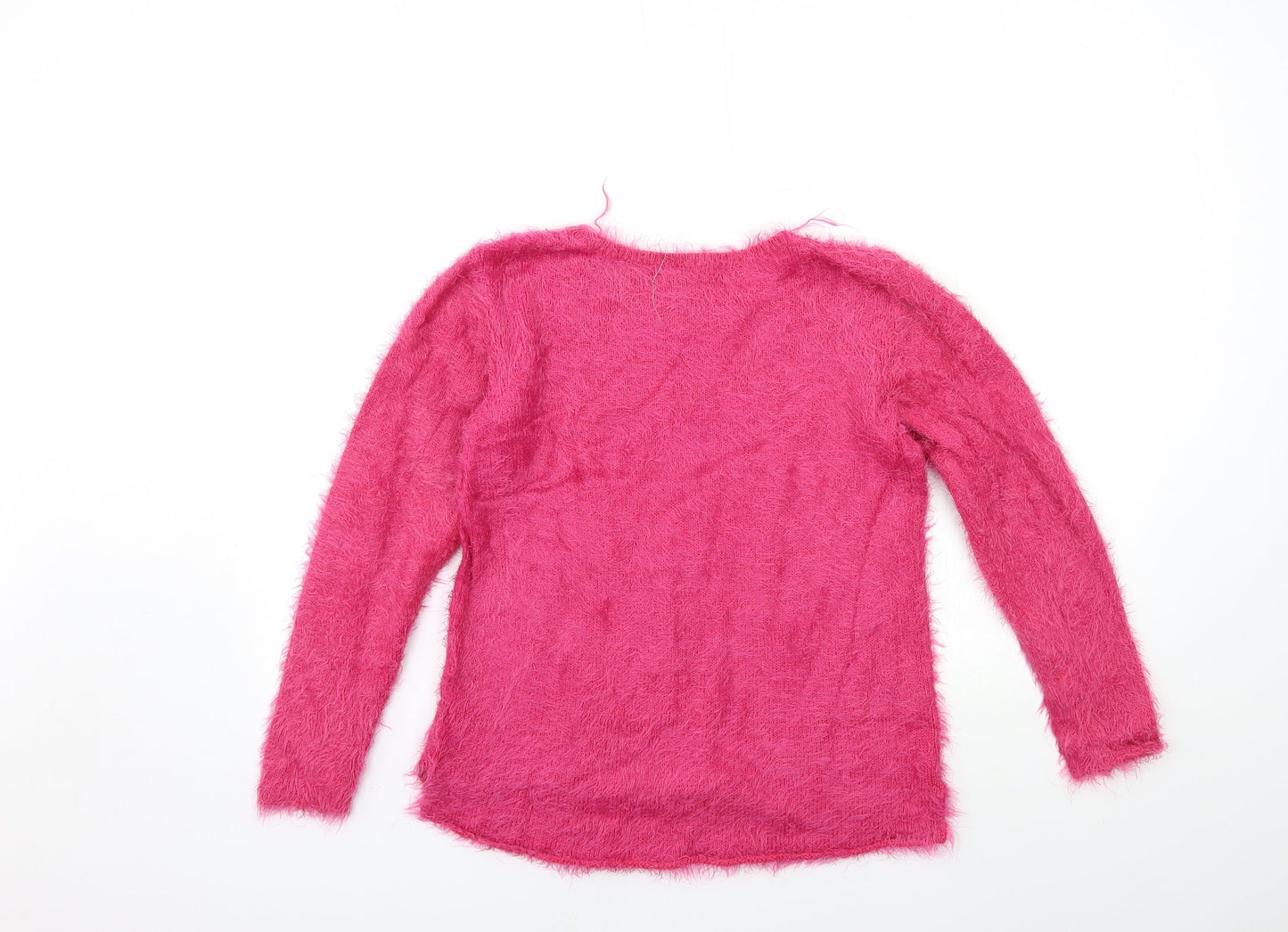 H&M Girls Pink  Knit Pullover Jumper Size 11-12 Years  - life goals