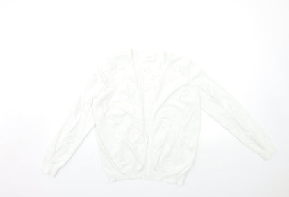 Womens UK Size L savida White Cardigan Jumper