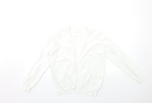 Womens UK Size L savida White Cardigan Jumper