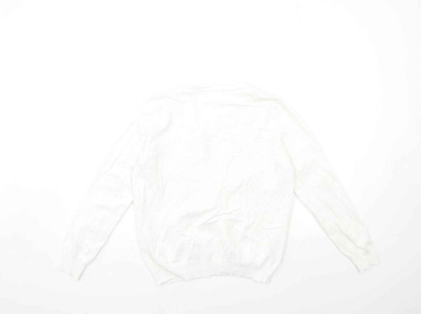 Womens UK Size L savida White Cardigan Jumper