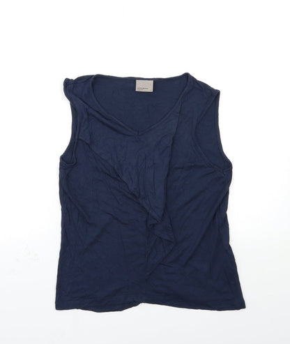 Womens UK Size M VERO MODA Blue Basic Tank