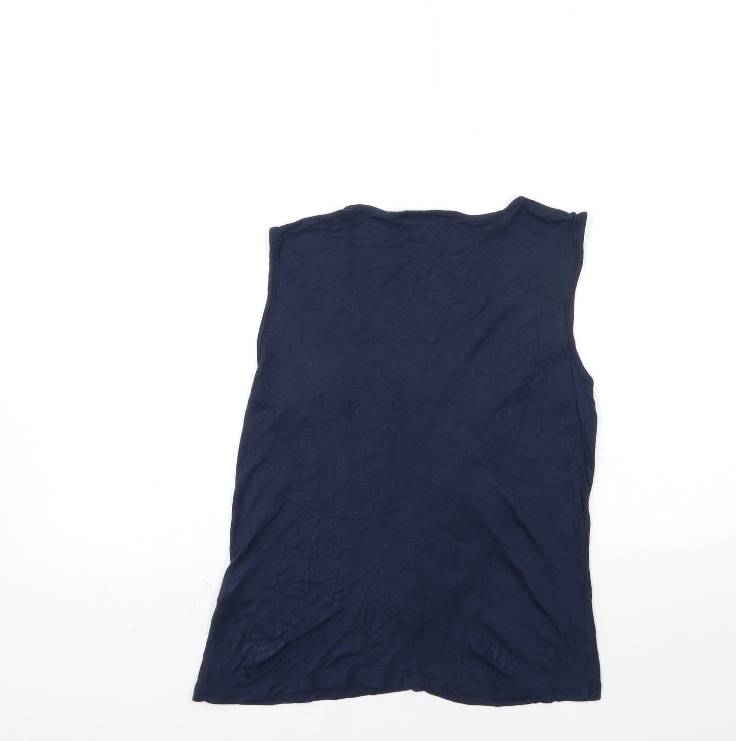 Womens UK Size M VERO MODA Blue Basic Tank