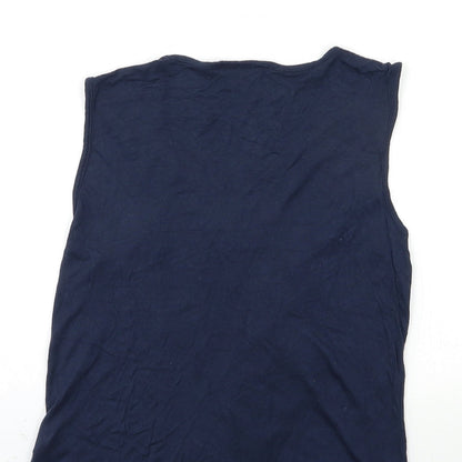 Womens UK Size M VERO MODA Blue Basic Tank