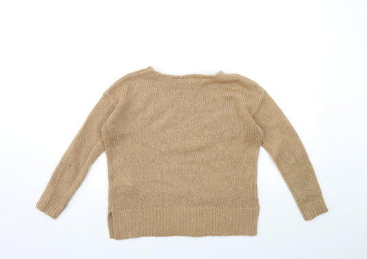 Womens UK Size S New Look Brown Pullover Jumper